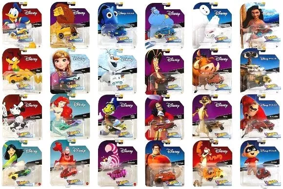 🏰 Disney Hot Wheels Character Cars 🏎️ - You pick - Buy Multiple and Save 💰