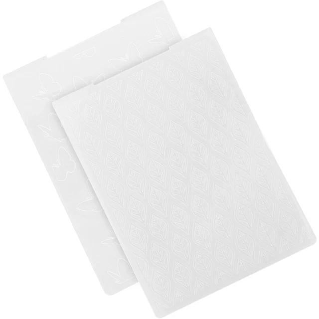 2 piezas de fondo muere para la fabricación de tarjetas tablero de plástico en relieve