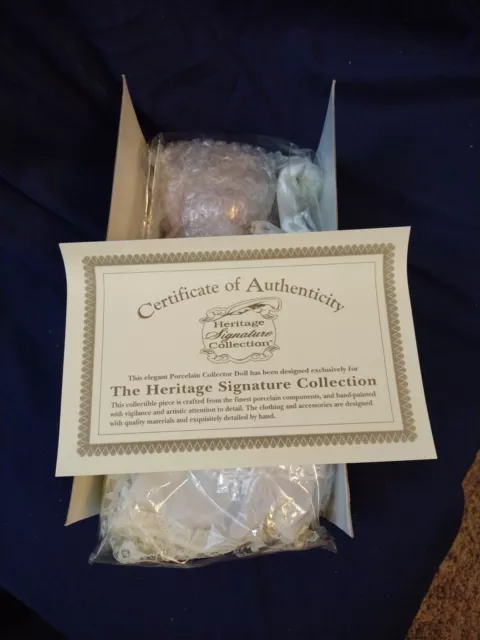 Heritage Signature Collection Porcelain Doll - Brienna Praying Doll #12378 - NEW