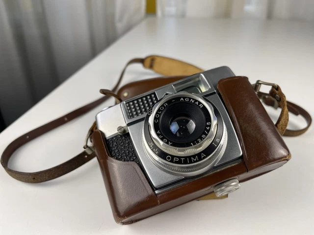 Appareil photo vintage Agfa optima 200 Color Apotar Sensor ancien rétro avec pochette cuir - Photo, audio & vidéo