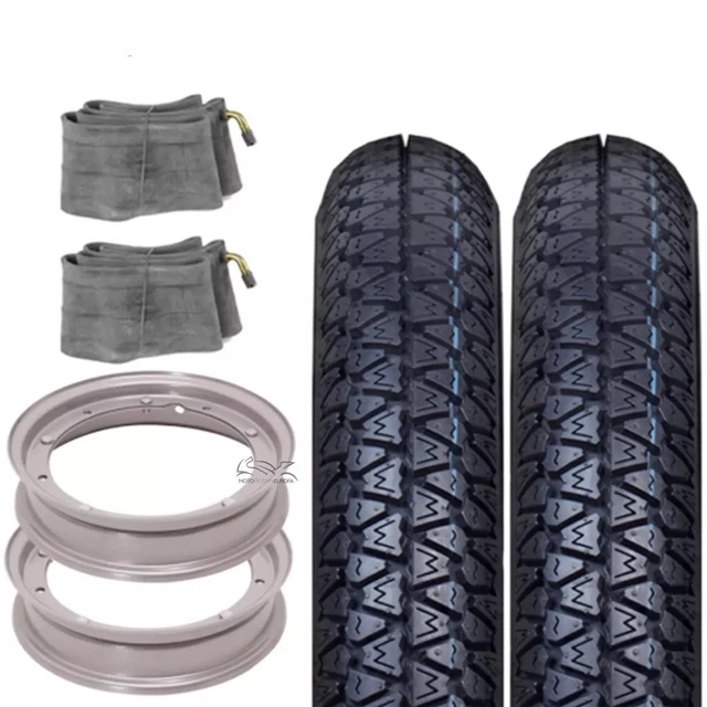 Kit De 3 Ruedas 4.00-10 Para Ape Car, Piaggio MP 550, 600, 601A Y Otros Vehículos De 3 Ruedas