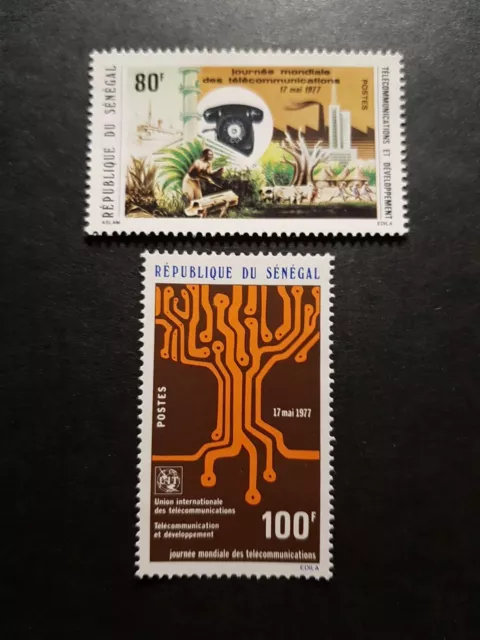 Briefmarke Afrika Senegal N° 460/461 Neu Ohne Gummierung 1976