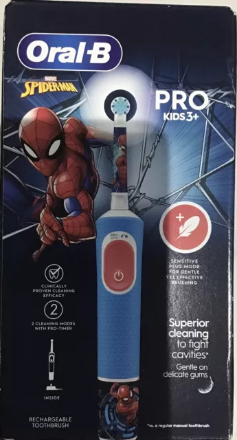 Oral-B - Pro Kids 3+ Electric Toothbrush . Marvel SPIDER-MAN.