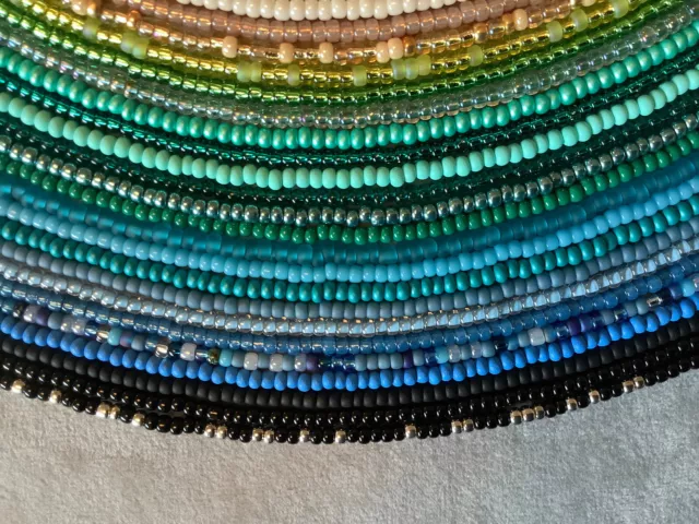 New Colours 2024 Video Seed Bead Choker Necklace 40cm Festival Beach Holiday 3