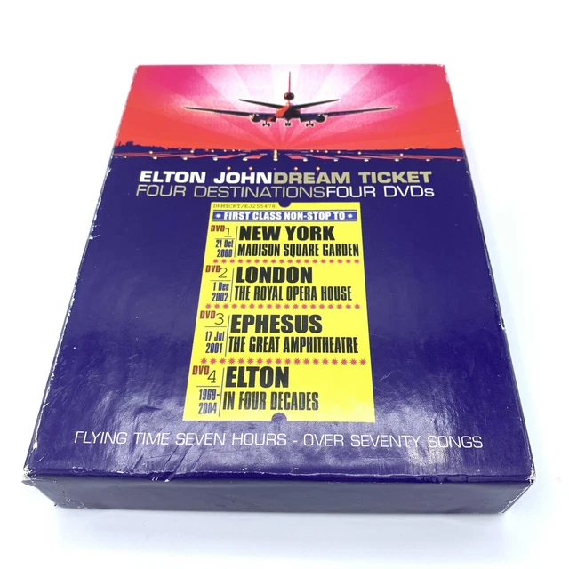 Elton John - Dream Ticket (DVD, 2005, 4-Disc Set)