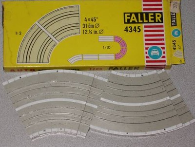 AMS Faller Ams 4245 2 X Courbe 45 Degré en Emballage D'Origine BNL863 