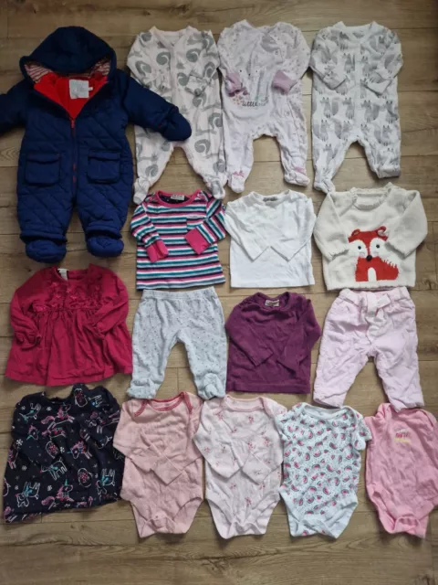Baby Girl Clothes Bundle 3-6 Months Outfits Next Monsoon Mini Club 16 Items