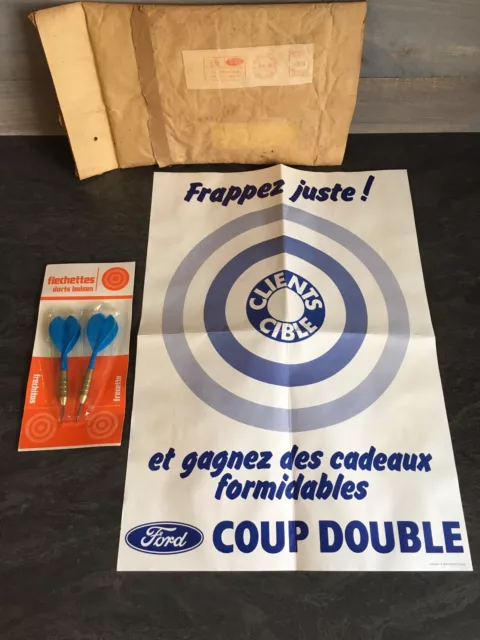 Ancien Jeu Fléchettes Publicitaire - FORD TRACTEURS - Agents Concession Agricole