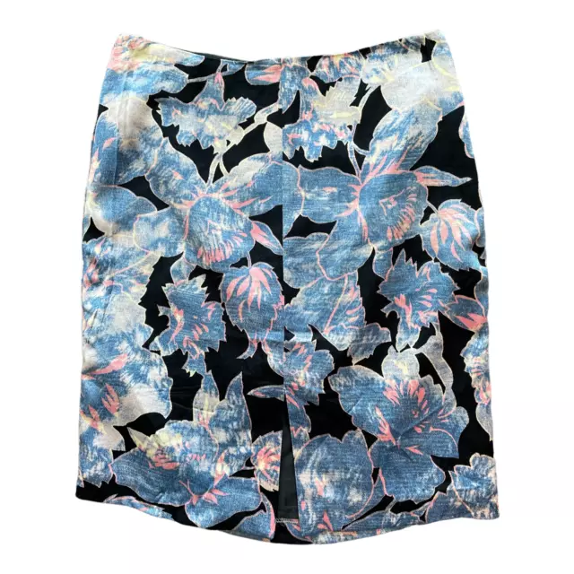 TOPSHOP Womens Skirt Mini Pencil Black Blue Pink White Floral Print 2 New