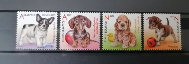 Timbres Du Belarus Les Chiens MNH