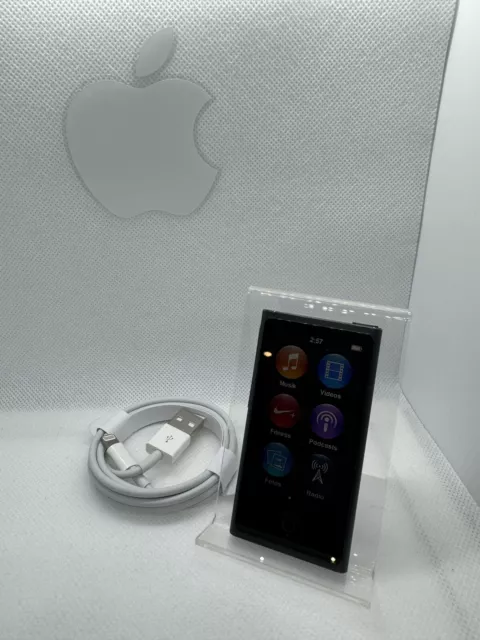 Apple iPod nano 7. Generation 7G (16GB) Noir Slate Utilisé #51777