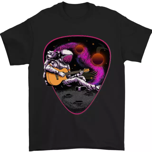 An Astronaut Playing Guitar Space Rock Mens T-Shirt 100% Cotton