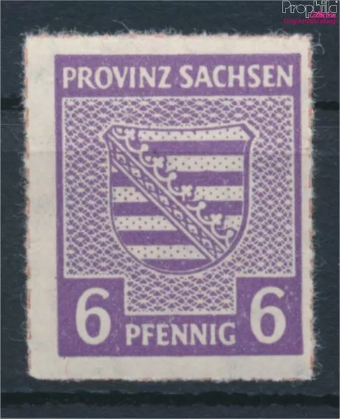 Briefmarken Naumburg (Saale) 1946 Mi 4II Aufdruck von unten nach obern po (10348