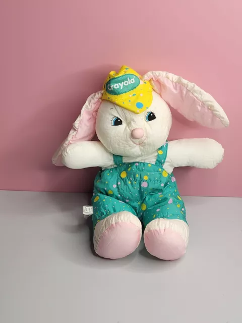 Crayola Color 'n Plush Easter Bunny 12 w/ 4 Pip-Squeak Washable Markers New