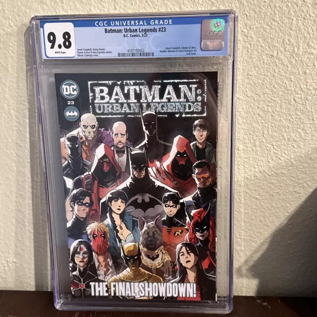 DC Comics Batman Urban Legends #23 CGC 9.8 Key Final Issue In Series Wrap NM/MT