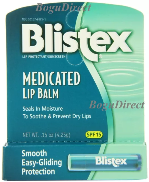 Blistex Medicated Lip Balm SPF 15 0.15 oz - 12 Pack