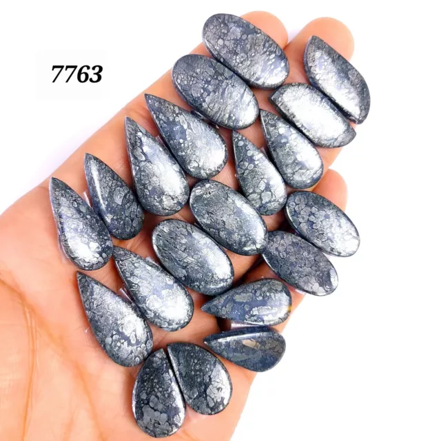 10Pair 276Cts Natural Marcasite Cabochon Back Side Unpolished Gemstone Pair#7763