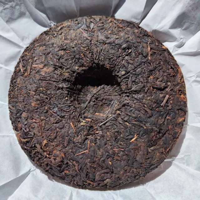 Yunnan Menghai Guyi YU BANG Classic Pu'er Flavor Ripe Round Tea Pu Erh 357g