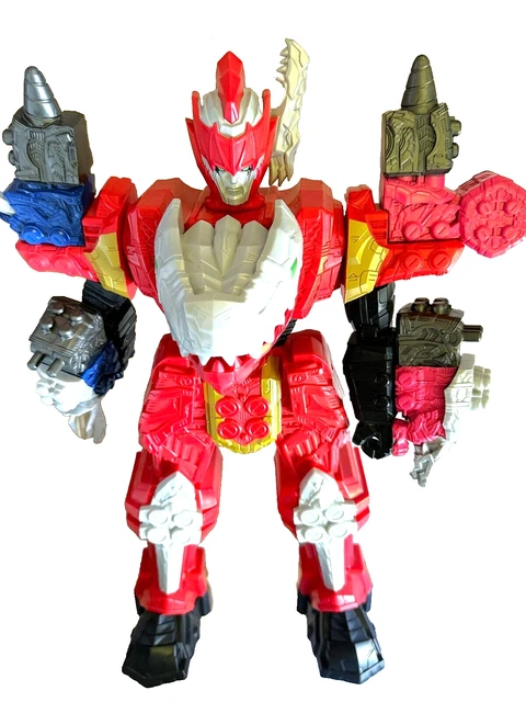 Power Ranger, Figurine géante articulée, avec Accessoires et Fonctions électroniques, 30 cm, Modèle Megazord, pour Les Enfants dès 4 Ans, PWG01, Rouge X