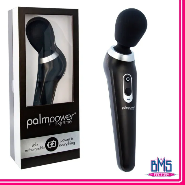 Sexy Pussy Body_Vibrator Ricaricabile Massager Wand PalmPower Extreme Black Vibe