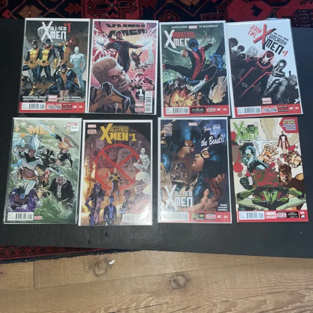 X-Men Lot (8), Uncanny 1 X2 All New 15-25 X2 Amazing 1 Uncanny 1, Extraordinary1