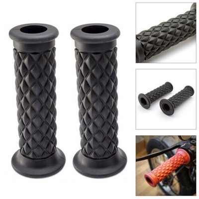 HONDA ST70 DAX DOMINO Diamond Waffle Grips Nero/Grigio 