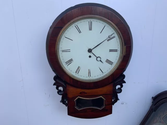 Fusee Drop Dial Rosewood veneer Wall Clock