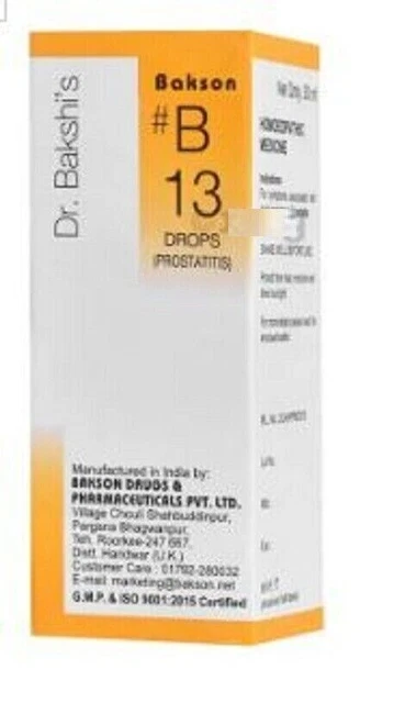 Bakson B13 Gocce Omeopatica Medicina 30ml
