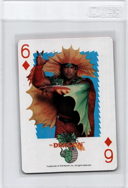 1991 Titan Sports WWF WWE Playing Cards Ricky The Steamboat Dragon