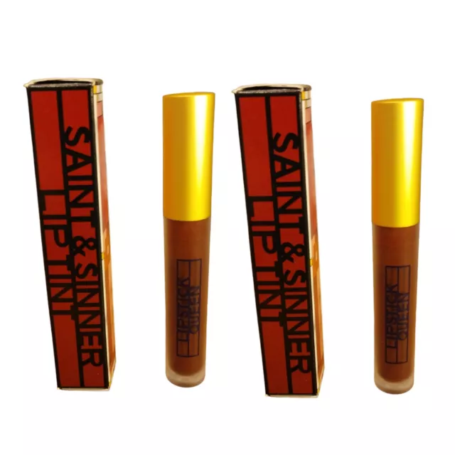 2 Lápices Labiales Queen Saint Sinner Tono De Labios Vino 0,14 Oz En Caja Envío Y Envío Rápido Gratis