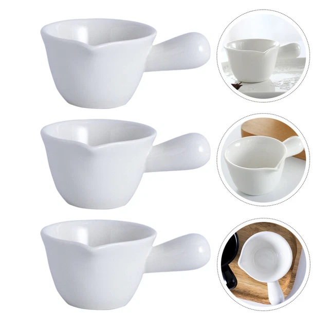 5 Pcs Crema Di Porcellana Tazza Latte Ceramica Terrario Sugo Di Carne