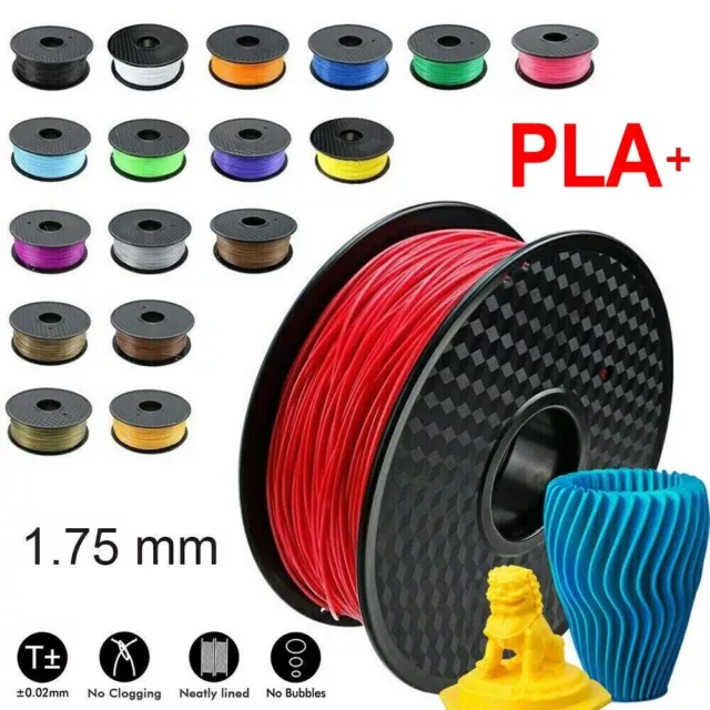 PLA+ 1.75MM 3D Printer Filament No-Tangling 1kg Spool Fit Most FDM 3D Printers