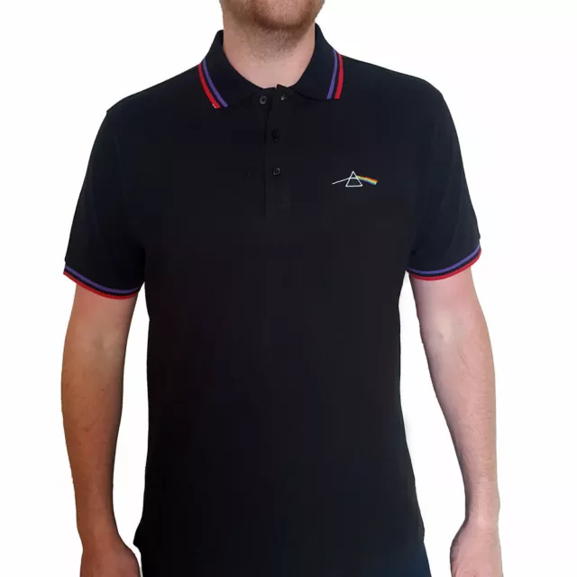 Pink Floyd Unisex Polo Shirt: Dark Side of the Moon Prism -official licensed 2XL