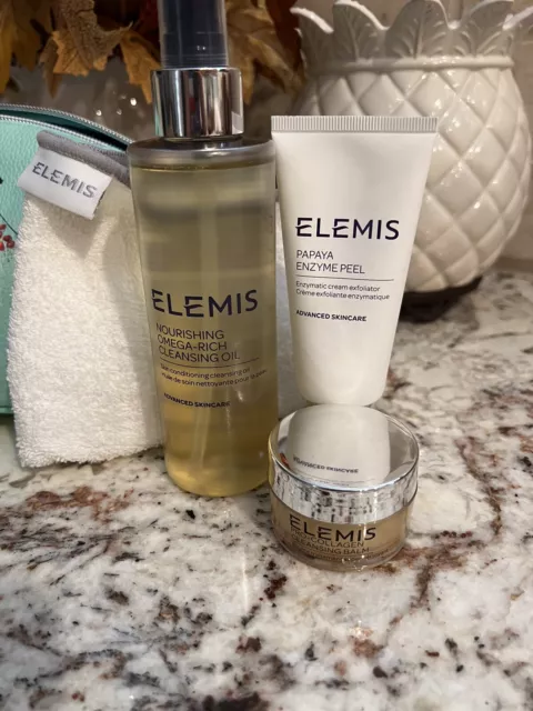 ELEMIS Cleansing Oil And Papaya Enzyme Peel /w Ellemis Towel Full Size