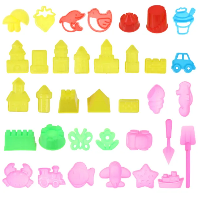 35 piezas Juguetes de barro de color espacio para niños Juego de herramientas para niños