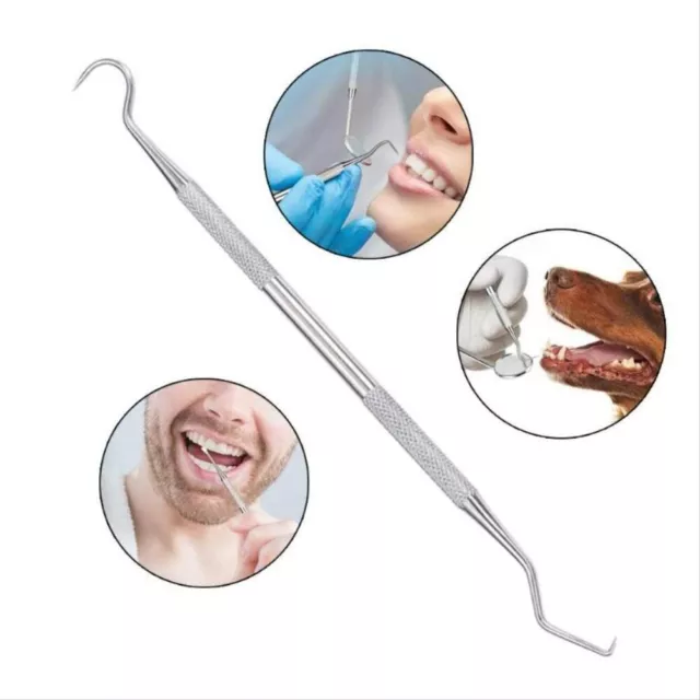 Oral Dentist Teeth Clean Hygiene Explorer Probe Hook Pick Tartar Plaque Remover