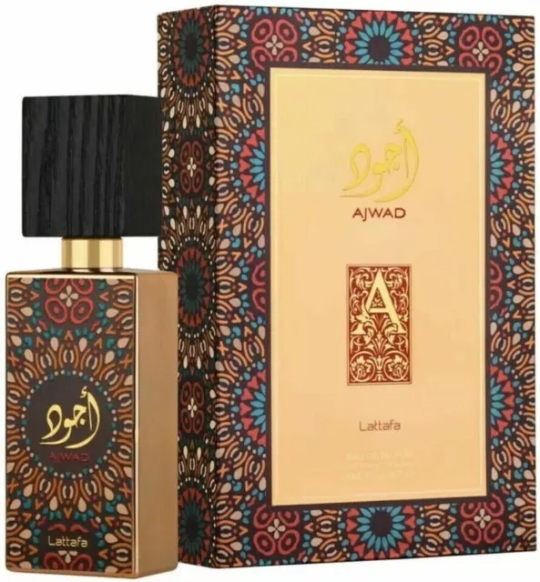 Ajwad Lattafa 60Ml Edp Eau De Parfum Original Arabian Spray Parfum Unisexe🥇