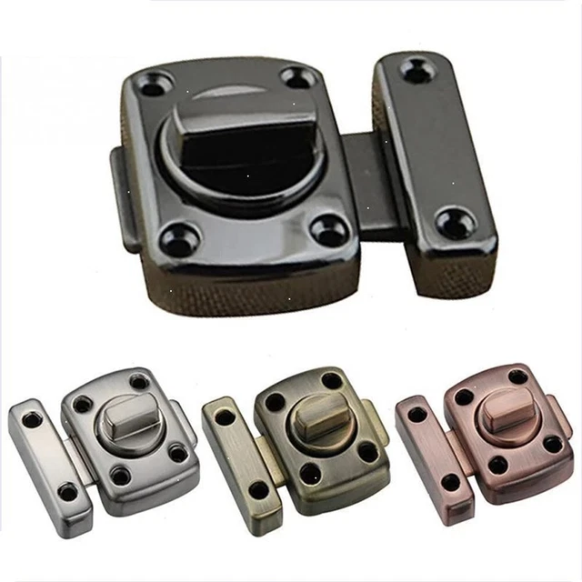 Latch Lock Door Bolt Right Angle Sliding Gate Toilet Door WC 1x Bathroom