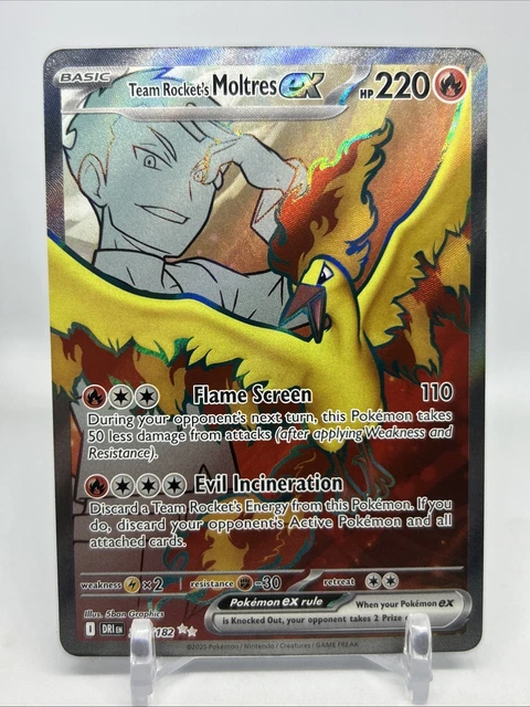 2025 POKEMON SV Destined Rivals DRI EN Team Rocket's Moltres ex #208/ ...