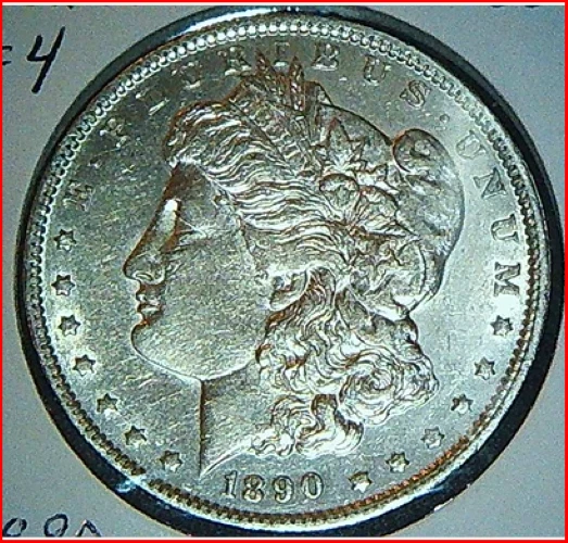 1890  0    Au/Unc Morgan Silver Dollar 90% $1 Coin #4