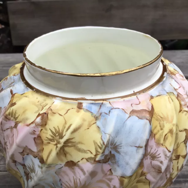 Antike viktorianische um 1889 Paar Pot Pourri Ingwer Gläser inkl. Innendeckel - ein AF 12