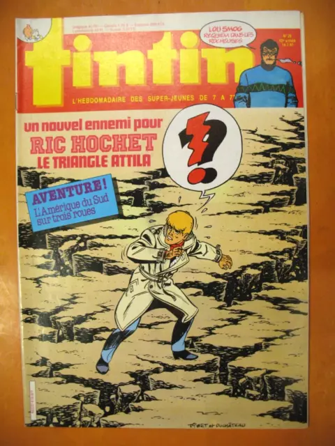 Le Journal de TINTIN N° 618 du 14/07/1987. Ric Hochet, le Triangle Attila