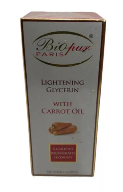 Biopur Paris Lightening Glycerin With Carrot Oil 125Ml 4.2Fl Oz