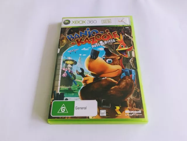 Banjo-Kazooie: Nuts & Bolts (Xbox 360, 2008) with Poster and Manual