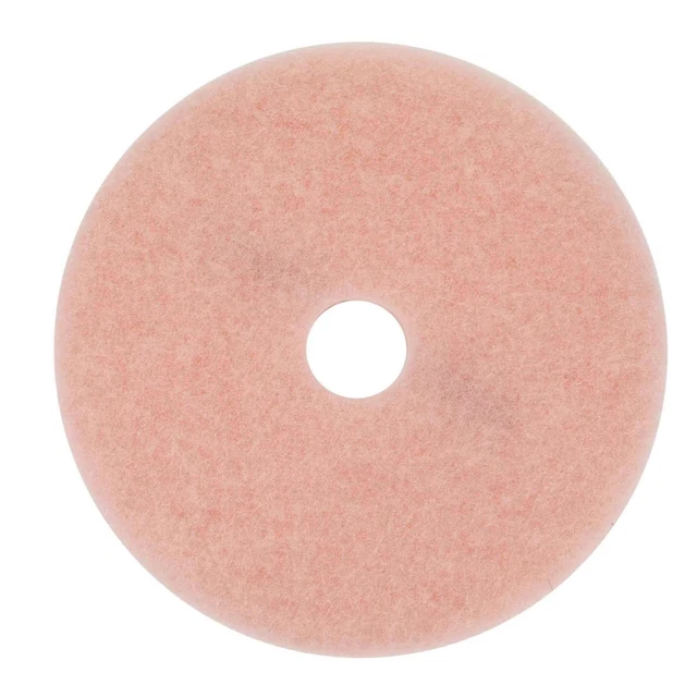 3M 3600 Eraser Burnish Pads, 17" Diameter, Pink, Box Of 5