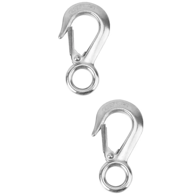 2 Pc Safety Hook Ceiling Hooks Heavy Duty Lifting Stainless Steel