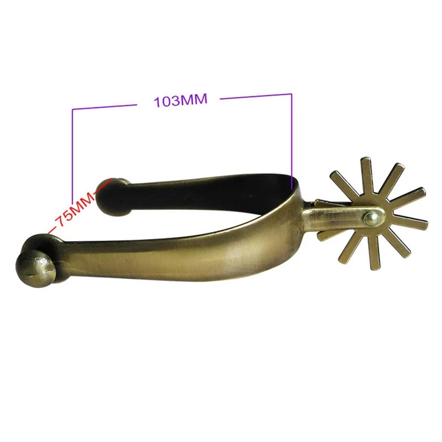 Speroni Da Cavallo, Speroni Da Stivale Da Cavallo In Acciaio Da 2 Pezzi Speroni Da Cowboy Occidentali, Sperone Da Cavallo In Bronzo Vintage Per - 4