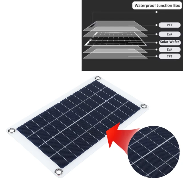 Kit de panneau solaire 300W Chargeur de batterie 12V RV Remorque 30A contrôleur 3