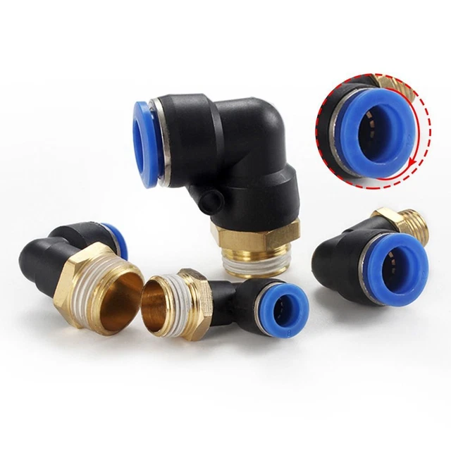 Connettore rapido pneumatico accoppiatore tubo filo maschio connettore rapido plastica