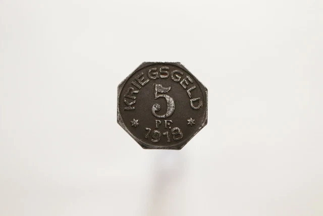 Germany War Money Token 5 Pfennig  1918 Gaildorf Iron B19 #T2262